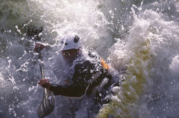 Into the flow.